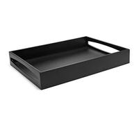 Bandeja servir madera negra 30x40x6 cm