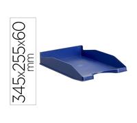 Bandeja Sobremesa Archivo 2000 Antimicrobiana Sanitized Plastico Azul Apilable 3 Posiciones Para Formatos Din