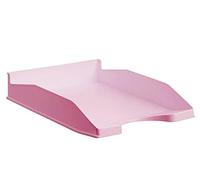 Bandeja SOBREMESA Archivo 2000 ECOGREEN PLASTICO 100% Reciclado APILABLE FORMATOS DIN A4 Y Folio Color Rosa