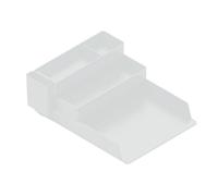 Bandeja sobremesa plastico q-connect organizador de escritorio con 4 departamentos transparente - KF17220