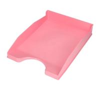 Bandeja sobremesa plastico q-connect rosa pastel opaco 240x70x340mm - KF17161
