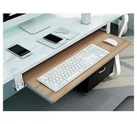 Bandeja Teclado Y Raton Bajo Mesa, Extensor De Escritorio Ergonómico Bandeja, Bandeja Extraíble Portateclado Madera, Abrazadera Sin Perforaciones A,65cm