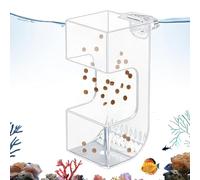 Bandeja transparente para alimentación de acuario, para alimentar peces - Transparente cristalino que se hunde, ideal para acuario y bañera, tortuga, camarón, betta,