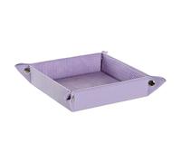 Bandeja vaciabolsillos Piel Color Marron 18x18 cm - Lila