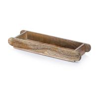 Bandeja para Servir Velas Tableta Decorativa Madera Vintage 40cm Boho Oriente