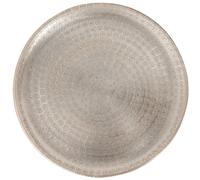 Bandeja oriental de aluminio Jinan 30 cm | Té marroquí en plata | Decoración oriental en la mesa