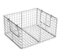 Bandejas Acero Inoxidable 304, Bandeja Metálica con Estructura de Rejilla Completa de Drenaje con asa Plegable para Emisión Aceite Y Agua(40x30x10 cm/16x12x4 in)