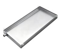 Bandejas Acero Inoxidable 304 para Aire Acondicionado, Recogedor Aceite Coche, Bandeja de Goteo Metálica para Macetas, Aptas para Lavadoras y Refrigeradores(33x80x5 cm/13x31x2 in)
