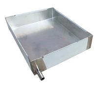 Bandejas Acero Inoxidable 304 para Macetasde Drenaje para Aire Acondicionado con Desagüe, Recogedor Aceite Coche para Lavadora, Refrigerador y Automóvil(120x50x5 cm/47x20x2 in)