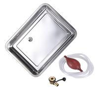 Bandejas Acero Inoxidable, Bandeja de Drenaje para Lavavajillas, Recogedor Aceite Coche de Acero Inoxidable 304 para Lavar Platos, Escurrir y Usar en Mesas de Té(50x40x5 cm/20x16x2 in)