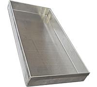 Bandejas Acero Inoxidable para Refrigerador, Lavadora, Recogedor Aceite Coche, Bandejas Decorativas para Servir Comida, Acero Inoxidable 304 Doblado en una Pieza(60x40x5 cm/24x16x2 in)