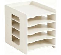 Bandejas Archivadoras Oficina de 3 A 15 Niveles para Papel TamañO Carta A4, Soporte Apilable para Almacenamiento Documentos para el Hogar, Ll Oficina la Escuela(5-A)