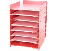 Bandejas Archivadoras Oficina de 3 a 15 Niveles para Papel TamañO Carta y A4, Soporte Apilable para Almacenamiento Documentos para El Hogar (Varios Estilos(8-A)