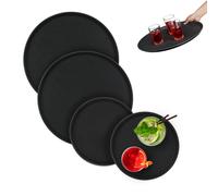 Bandejas camarero Bandejas antideslizantes bar Bandejas servir comida 28 y 46 cm