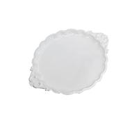 Bandejas Comida Bandeja de Metal Vintage, bandeja for servicio de platos, bandeja for exhibición de joyas, bandeja for té de la tarde, Dim Sum, Blanco/dorado/negro Bandejas de Servir ( Color : White )