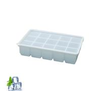 Bandejas Cubitos Hielo Silicone Ice Mold con Tapa 15 Bandeja Hielo Silicona de Cavidad Ice Cube Tray Apilables Reutilizables para Cócteles, Whisky, Vino, Fruta, Puré, Helado, Chocolate