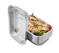 Bandejas de aluminio para barbacoa, alta calidad, 25 unidades, aptas para Weber