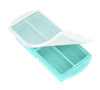 Bandejas De Congelador De Silicona Con Tapa, Bandeja Flexible Antiadherente, 2 Piezas, Contenedores De Cubitos De Sopa, Cajas De Alimentos Complementarios, Gran Capacidad, Para Sobras De Caldo De Sals