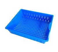Bandejas De Esterilización De Instrumental Médico, Bastidores De Esterilización Polivalentes, Moldeados En Una Sola Pieza De Resina Resistente A Altas Temperaturas(Small hole,28x17x6cm)