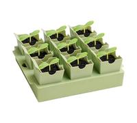 Bandejas de germinación | Macetas pequeñas reutilizables de 9 celdas | Bandejas de siembra de interior para plántulas - para Trasplantar Propagar Cultivar Flores Verduras Jardín Interiores Exteriores