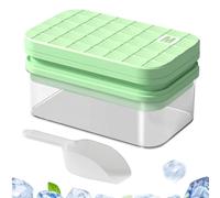 Bandejas de hielo para congelador con tapa, caja para hacer hielo de 56 rejillas con tapa y contenedor | Herramienta de fabricación de de enfriamiento de gran capacidad para tequila, vodka
