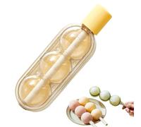 Bandejas de hielo para congelador - Estuche de almacenamiento de molde esférico, parte inferior de silicona de fácil liberación, lavabo de contención de líquidos a prueba de fugas, arquitectura