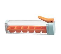 Bandejas de hielo para congelador - Moldes de cubitos de hielo con prensa de 6 compartimentos, Caja de cubitos de hielo para hacer hielo | Molde cuadrado de cubitos de hielo c