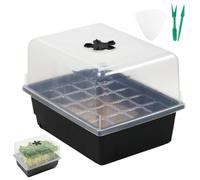Bandejas de inicio de plántulas, macetas de inicio de cultivo de plántulas, germinación con fondo de drenaje, maceta de cultivo ventilada resistente para jardín y balcón