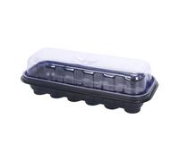 Bandejas de inicio de plántulas, propagador de 12 celdas con cúpula de humedad, bandeja de propagación transparente reutilizable para plantar jardín, para clonación, propagación, invernadero, jardín