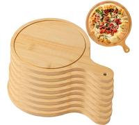 Bandejas de madera con asas, perfectas para hacer pizza y entretener en fiestas y reuniones