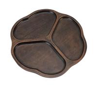 Bandejas de Madera, Múltiples Propósito, Seccional para Aperitivos Bocadillos Vegetales Bandeja de de Madera con Divisores para Uso Diario, Pero También para Fiestas y Eventos (Tipo 1)