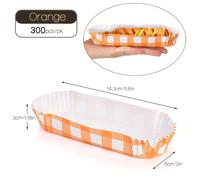 Bandejas de papel para , 300 unidades, desechables pequeños para con ranuras, aptas para puestos de comida, fiestas y food trucks