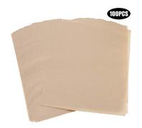 Bandejas de Pergamino para Hornear, Papel Recubierto de Silicona Antiadherente para Horno, Freidora y Barbacoa, 30x40cm, 100 Paquetes (Brown)