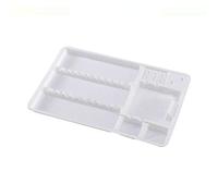 Bandejas de plástico desechables para instrumentos 280x180mm para dental, podología, perforación corporal, clínicas de bellezaClínicas de tatuaje (100)