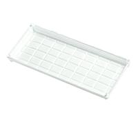 Bandejas de Plástico para Macetas, Bandeja de Drenaje, Bandeja para Aceite, Plato para Macetas con Tapón de Almacenamiento de Agua, Almacenamiento y Drenaje de Agua(White,43x10x3 cm/17x4x1 in)