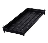 Bandejas de Plástico para Macetas, Bandeja de Drenaje, Bandeja para Aceite, Plato para Macetas con Tapón de Almacenamiento de Agua, Almacenamiento y Drenaje de Agua(Black,43x10x3 cm/17x4x1 in)