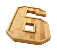 Bandejas de servir para , con números de madera, bandeja grande para servir alimentos, para charcutería, caramelos, galletas, pasteles, postres, hogar, de cumpleaños, boda, vacaciones
