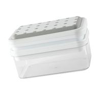 Bandejas de silicona - Adhesivo PP | Bandeja de prensa ICES Cubes Mold | Prensa reutilizable y fácil liberación flexible de silicona ICES bandejas con tapa para el hogar, cocina, bebidas y uso