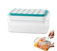 Bandejas de silicona - Adhesivo PP | Bandeja de prensa ICES Cubes Mold | Prensa reutilizable y fácil liberación flexible de silicona ICES bandejas con tapa para el hogar, cocina, bebidas y uso