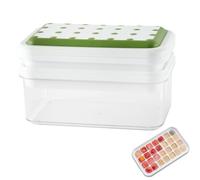 Bandejas de silicona - Adhesivo PP | Bandeja de prensa ICES Cubes Mold | Prensa reutilizable y fácil liberación flexible de silicona ICES bandejas con tapa para el hogar, cocina, bebidas y uso