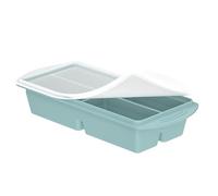 Bandejas de silicona genéricas para congelador, 2 recipientes grandes para alimentos - con tapa - Ideal para salsas caldos y preparación de comidas