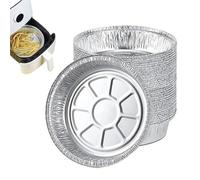 Bandejas Freidora De Aire - Cincuenta Piezas Aluminio Hoja Bandejas Cocción | Alimentar Barbacoa Aluminio Cuencos, Engrosado Freidora Forros Ollas Vapor Horno Tostadora Cocina