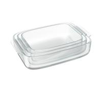 Bandejas horno Fuentes horno Bandejas vidrio Lasañeras Moldes cristal Pack de 3