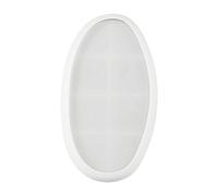Bandejas ovaladas de cristal, moldes de silicona, plato de almacenamiento único, regalo de cumpleaños, bandeja rodante, bandeja ovalada, platos de silicona para hacer bandejas, resina epoxi de cristal