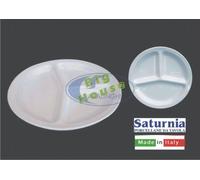 Bandejas para Aperitivos 3 Revistas 26CM Porcelana Blanco Aperitivos Encurtidos