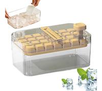Bandejas Para Cubitos De Hielo - 6 Cubículos Cuadrados Molde Para Hielo Para Cóctel,Utensilios De Cocina De Fácil Extracción Para Bebidas Champagne Whisky - Verano Picnic Camping Cócteles Whisky