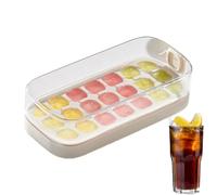 Bandejas Para Cubitos De Hielo Para Congelador Con Tapa | Cubiteras Reutilizables | Gran Capacidad Flexible Para Hogar Bebidas Agua Whisky Cóctel