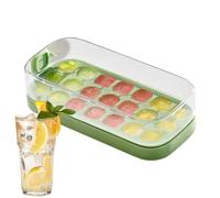 Bandejas Para Hielo Congelador Con Tapa | 21 Rejillas Bandejas Cubitos Hielo Silicone Congelador Fabricadas En,Moldes Flexibles De Gran Capacidad Para Bebidas Café Cóctel Whisky Agua Y Con Tapa