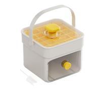 Bandejas Para Hielo Congelador | Máquina De Hielo Con Asa Y Tapa | Utensilio De Cocina Doble Capa Tipo Prensa Para Whisky Café Té Cócteles Hogar