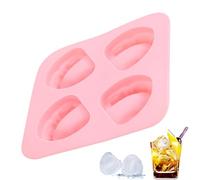 Bandejas Para Hielo Congelador, Molde De Hielo De Silicone En Forma De Dientes, 4 Cavidades Desmoldado Fácil Preparación De Bebidas Para Refrescos Champán Whisky Vino Cócteles Frutas